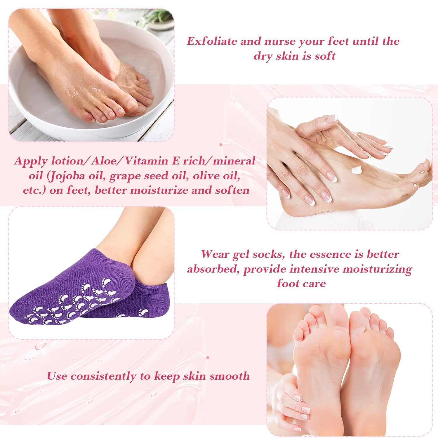 0520 Socks Soft Socks for Repairing and Softening Dry Cracked Feet Skins Comfortable Socks (No Box Packing / Without Gel Socks) 0520 Socks Soft Socks for Repairing and Softening Dry Cracked Feet Skins Comfortable Socks (No Box Packing / Without Gel Socks)